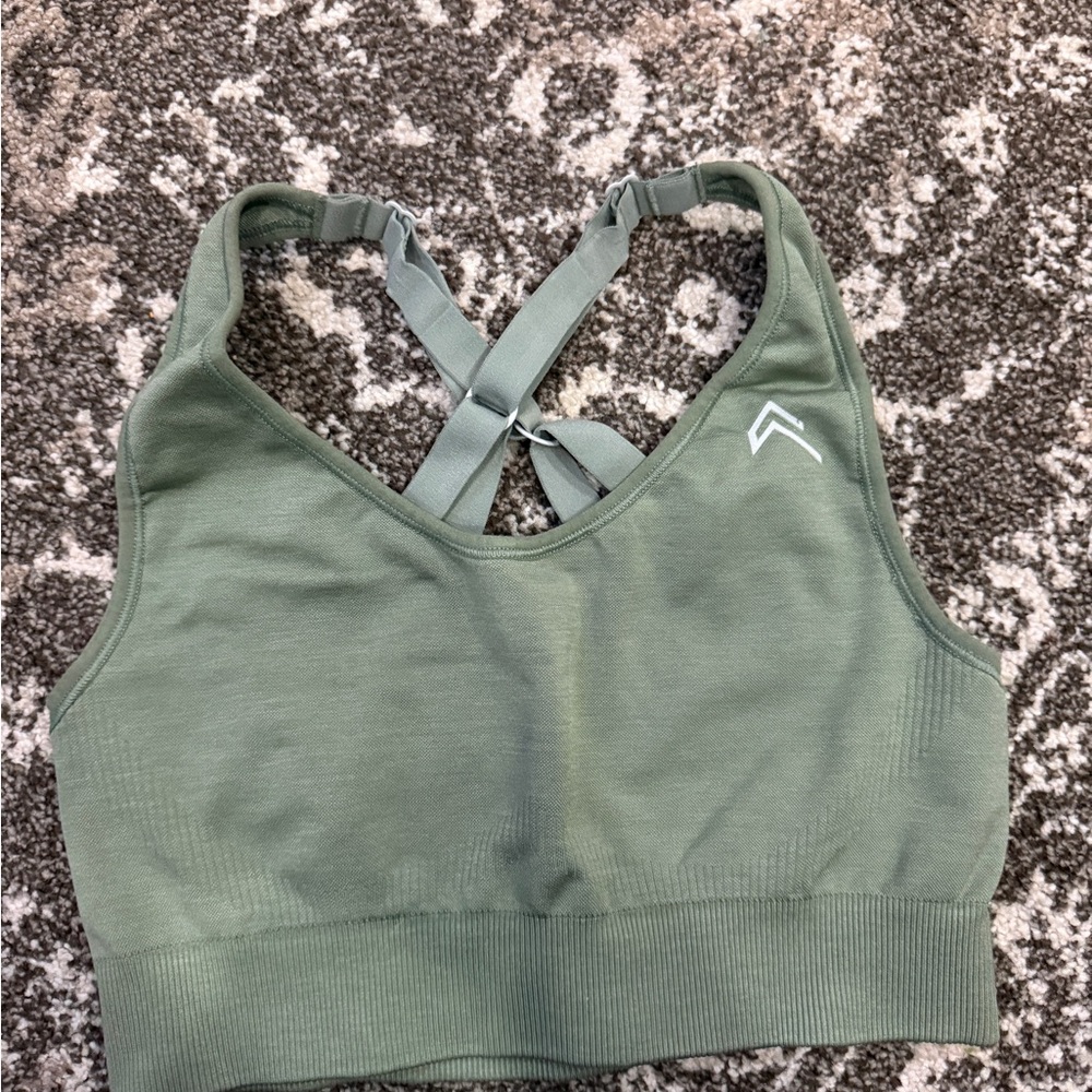 Green Sports Bra